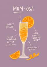 Mom-osa Mother's Day Card created by Bird & Co Studio