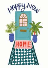 Pretty Front Door New Home Card - Plants - Happy New Home created by Laura Barnes