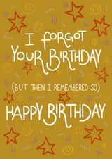Forgot Your Birthday created by O - DOTT