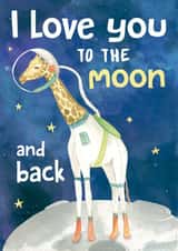 I love you to the moon and back card 1000 created by ADRIANA OSPINA