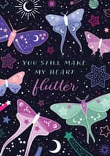 Luna Moth Magical Anniversary card created by Carly Watts