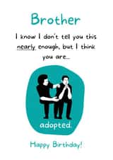 Brotherly love Birthday card created by I Made A Funny!