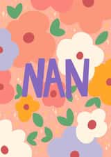 Floral Nan Mother’s Day card created by Finest Imaginary