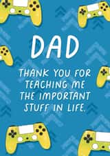 Funny Gaming Dad Card created by Evie Garnett Designs