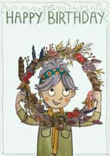 happy birthday created by Rowey Coops