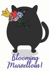 Blooming Marvellous - Black Cat created by Cheryl Wilson