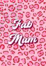 Fab Mum Leopard Print Card created by Lauren Beth Designs