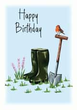 Gardener's Friend Birthday Card created by Laura Stanley Designs