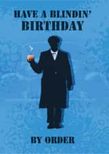 A Peaky Blinders Birthday Card created by Smug Toad