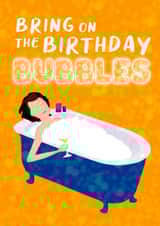 Bring on the birthday bubbles card created by Smug Toad
