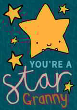 Cute Mothers Day Card - Granny - You're A Star Granny created by Dottypink Designs