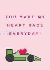 Make my heart race Anniversary/Valentines day Card created by LAYERS DESIGNS