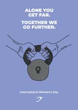 Alone You Get Far. Together We Go Further. | International Women's Day created by Gymshark