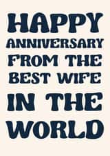 Humorous Anniversary Card For Husband Card created by Exquisite Studio