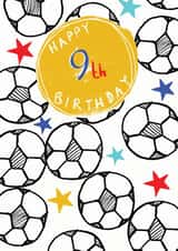 Football 9th Birthday Card created by Pom Pom Party Cards