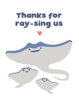 Thanks For Ray-sing Us created by Holly Collective