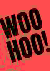 Woo Hoo! Blur inspired Indie celebration card created by Groove Is In The Art