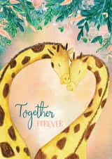 Together Forever, Giraffes in Love created by Abigail H Illustrates