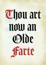 Old Fart funny birthday card for someone really old created by PaperPaper