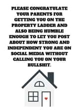 Congrats on the new home - but not to you card created by No Filter Cards