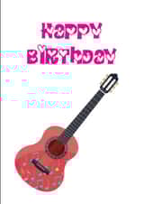 Guitar Birthday Card created by Zesty Cards