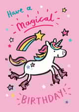 Magical Unicorn Birthday card created by Jenny Seddon