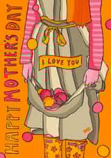 Gardening mum mothers day card created by Freya Niamh Design