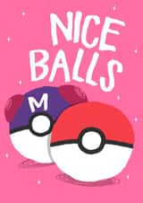 NICE pokeBALLS cheeky card created by Wild Card