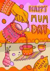 Tea fixes all mother's day card created by Freya Niamh Design