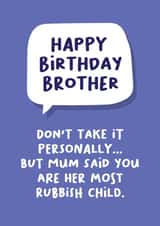 Heartfelt Brother Birthday Card created by Norm & Then