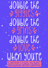 Congratulations On The Birth Of Twins created by Nina’s Novelties