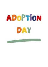 Adoption Day Rainbow Card created by Frog & Gnome