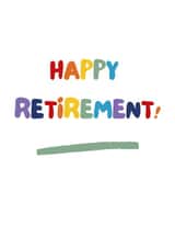 Rainbow Retirement Card created by Frog & Gnome