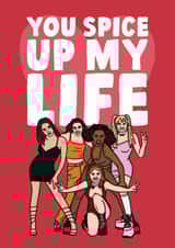 You spice up my life the spice girls card created by Studio Doodles