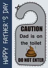 Father’s Day Toilet Door Hanger created by Kate and Co