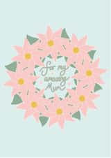 Mother's Day pink floral wreath card created by Alice Richardson