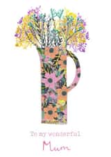 To my wonderful Mum floral card created by Mary's House Designs