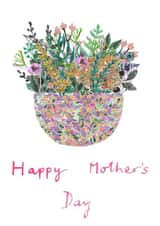 Happy Mother's Day Pink floral card created by Mary's House Designs