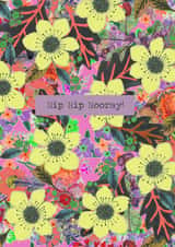 Hip Hip Hooray greeting card created by Mary's House Designs