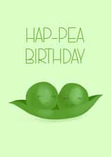 Hap-pea Birthday Card created by Moo Cow Design