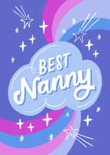 Cute Mothers Day Card - Nanny - Best Nanny created by Violet and Alfie