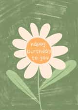 Happy Birthday To You Daisy Flower card created by Lydia Ellen Greaves
