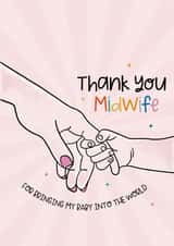 Thank you midwife created by Lucy Rose Party