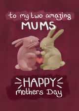 To Two Mums on Mothers Day created by PetitArt