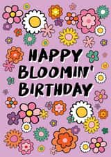 Floral Happy Bloomin Birthday Card created by Talk & Tell