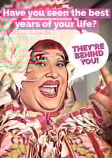 Funny Panto Dame Birthday Card created by Miss Fleur Tashus
