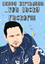 Everton birthday card created by Replay Prints