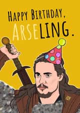 Happy Birthday Arseling - The Last Kingdom card created by Bubble&Cheek