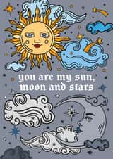 You Are My Sun, Moon and Stars Card created by Talk & Tell