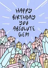 Absolute Gem Birthday Card created by Muses & May 